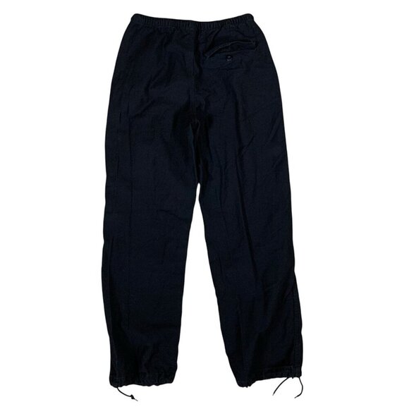 TNA Aritzia Black Cotton Jogger Pants Elastic Waist Drawstring Small Men's - Picture 3 of 7
